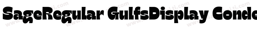 SageRegular GulfsDisplay Condensed字体转换